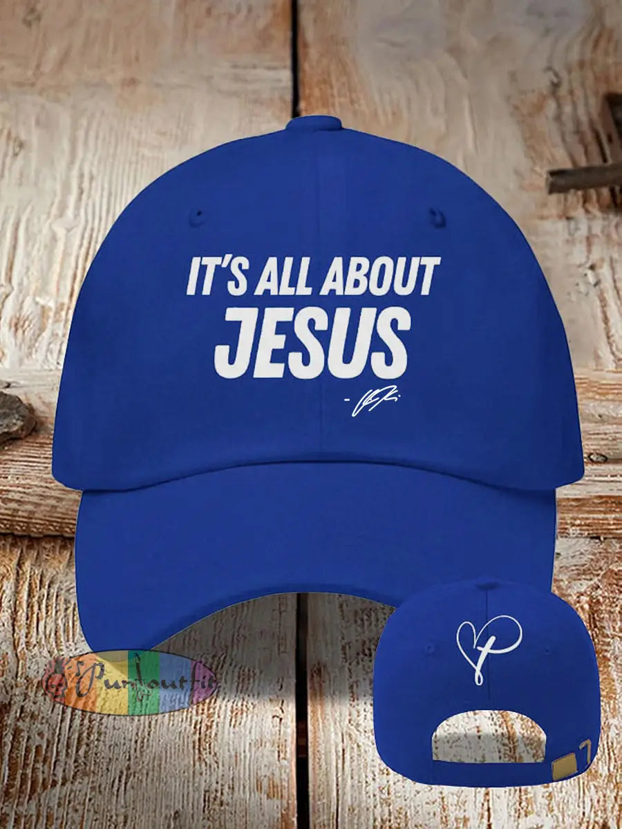 It’s all about Jesus ck neutral hats Royal Blue / ONE