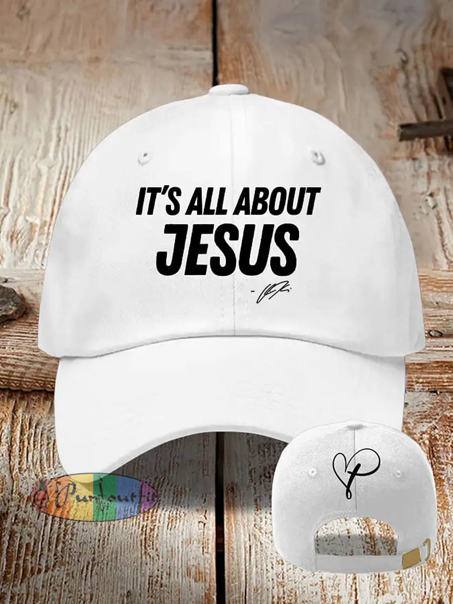 It’s all about Jesus ck neutral hats White / ONE