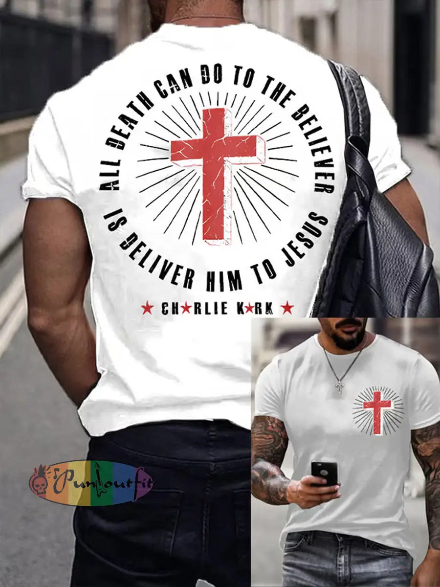 Men’s Charlie Kirk Turning Point USA Trump Commemorative T-Shirt A / S