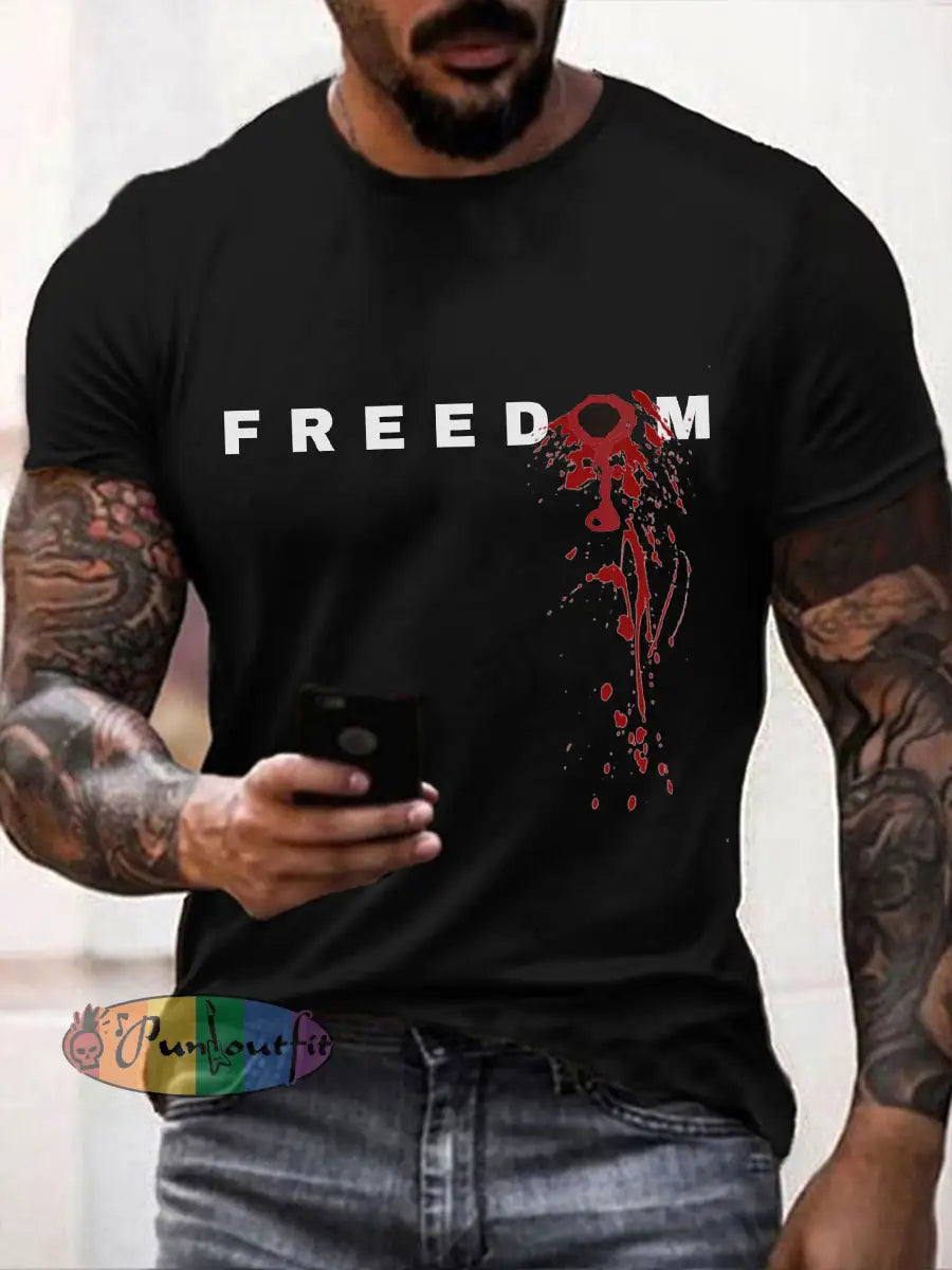 Men’s FREEDOM T-shirt Black / S