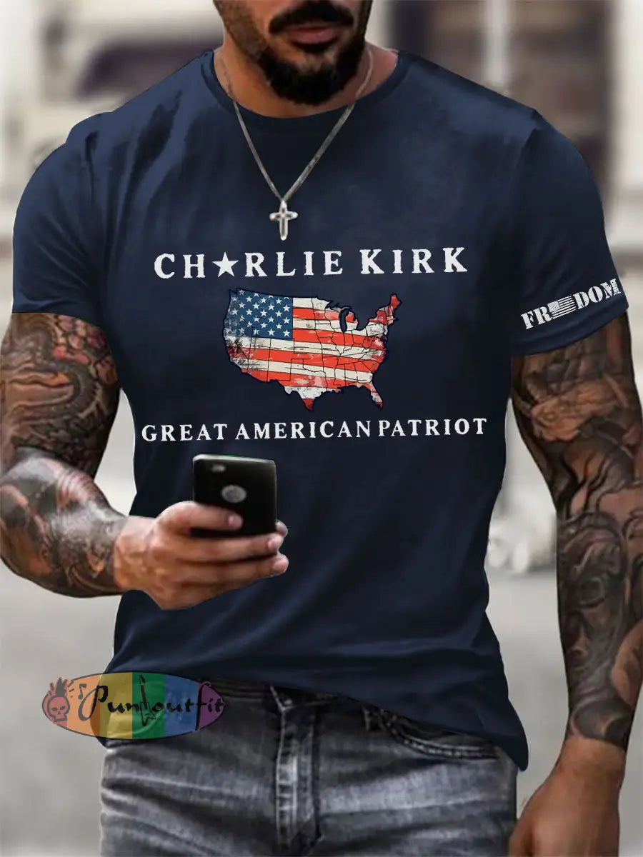 Men’s FREEDOM T-shirt Navy Blue / S