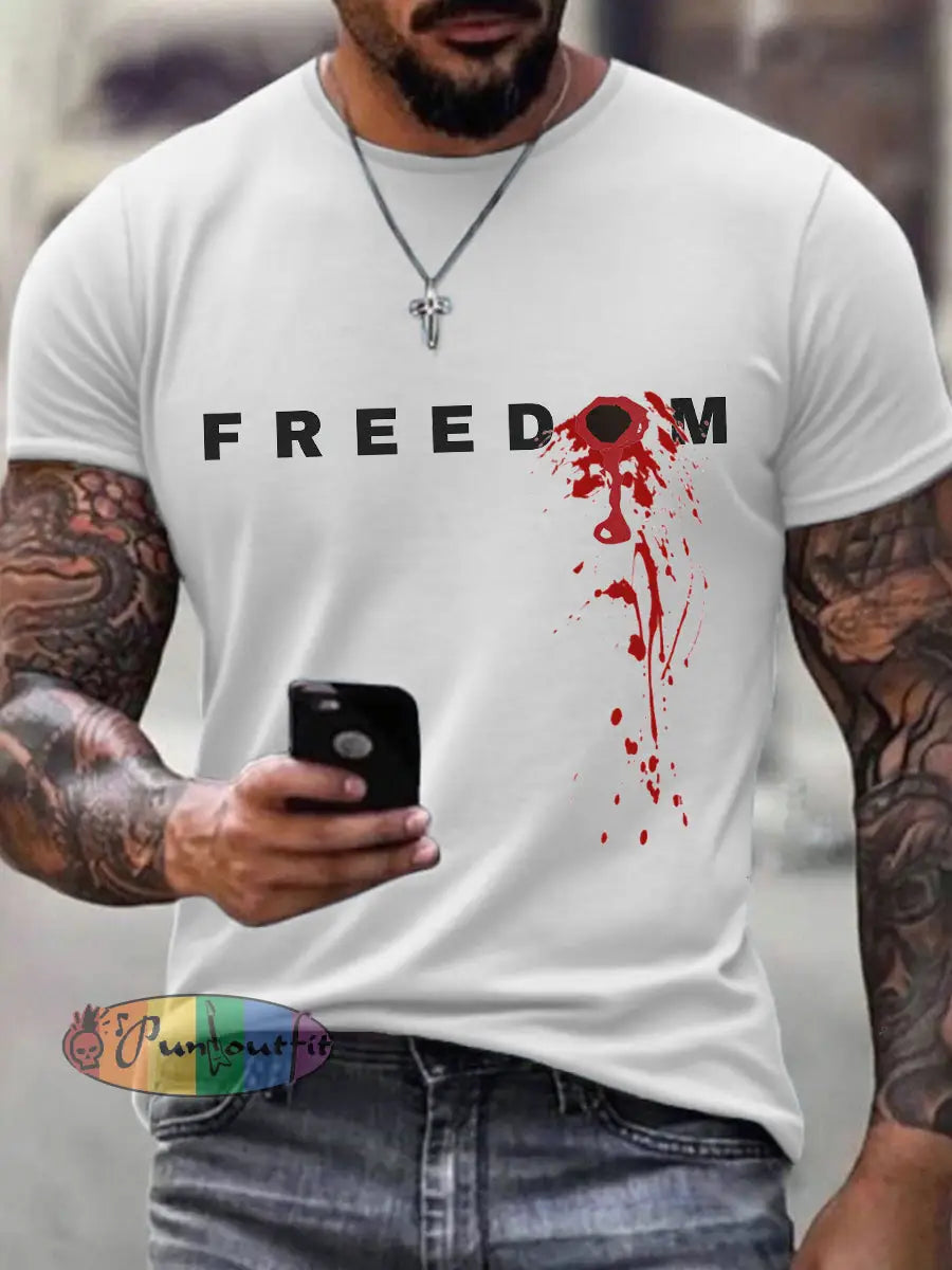 Men’s FREEDOM T-shirt White / S