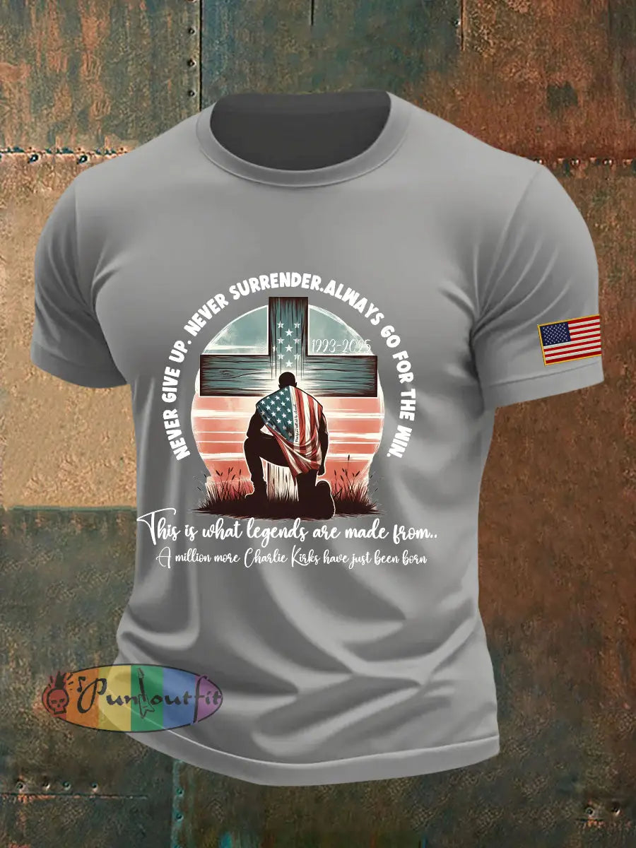 Men’s Patriot T-shirt Light Gray / S