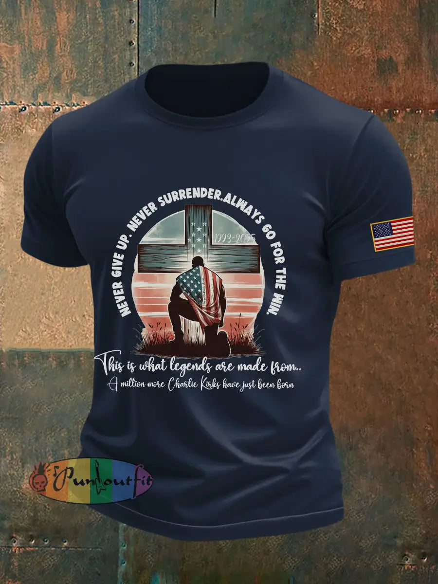 Men’s Patriot T-shirt Navy Blue / S
