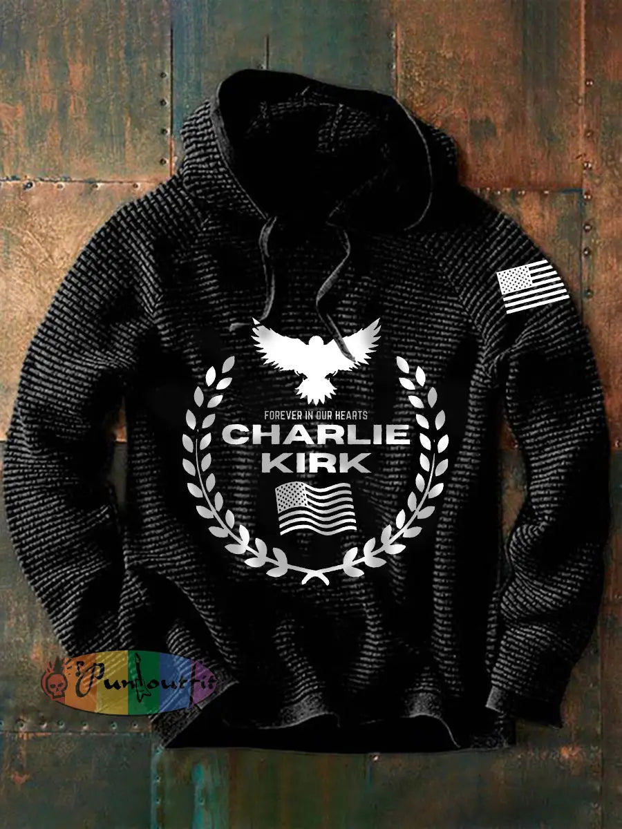 Men’s Patriotic Hoodie Black / S