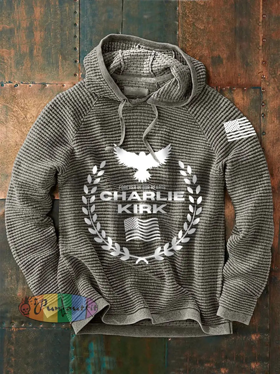 Men’s Patriotic Hoodie Gray / S