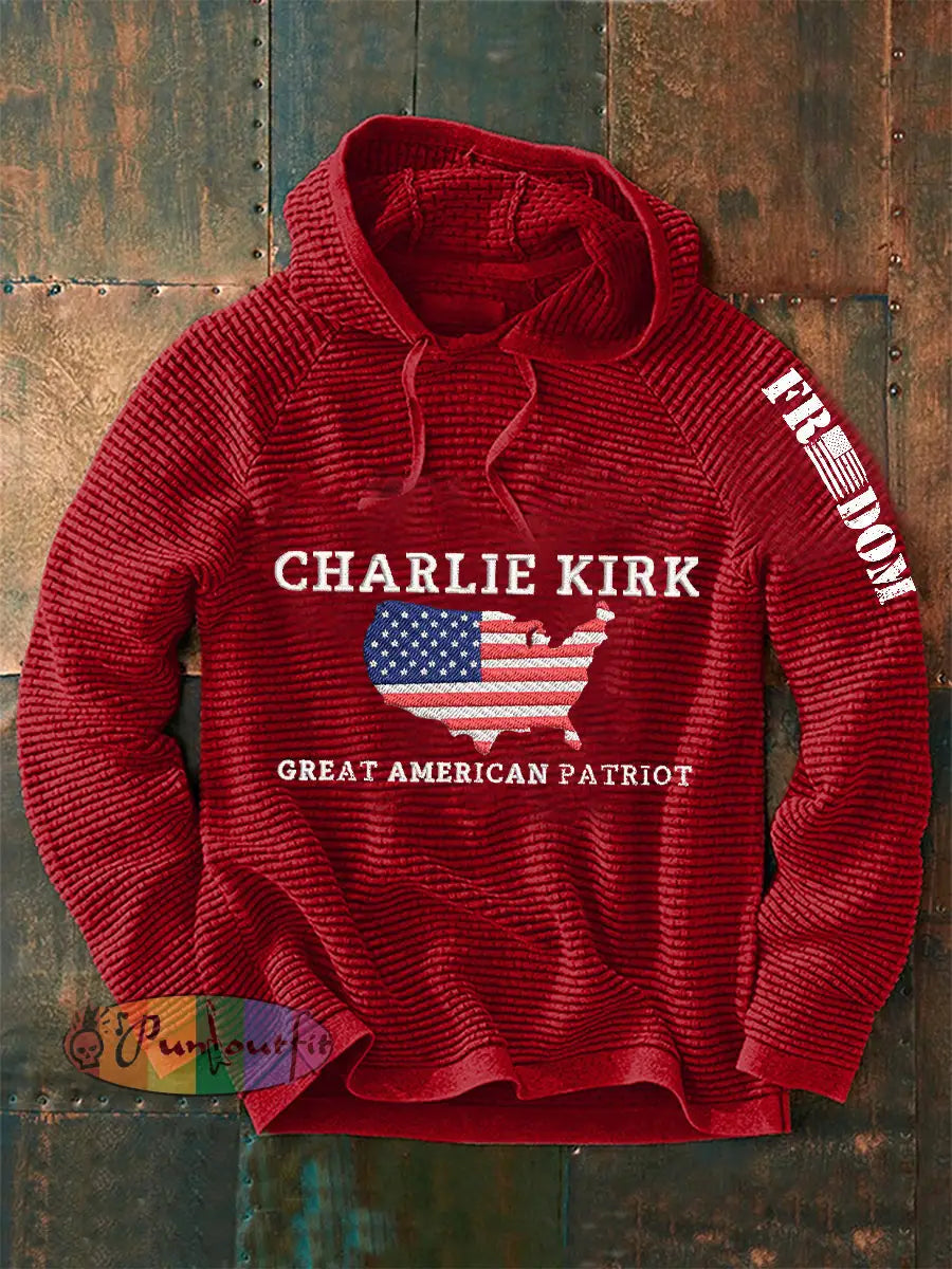 Men’s Patriotic Hoodie Red / S