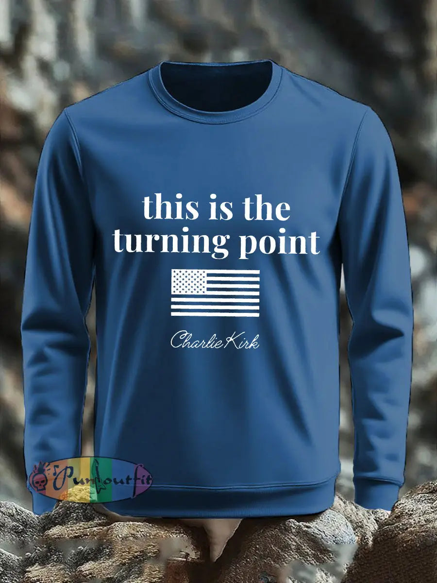 Men’s Patriotic sweater Blue / S
