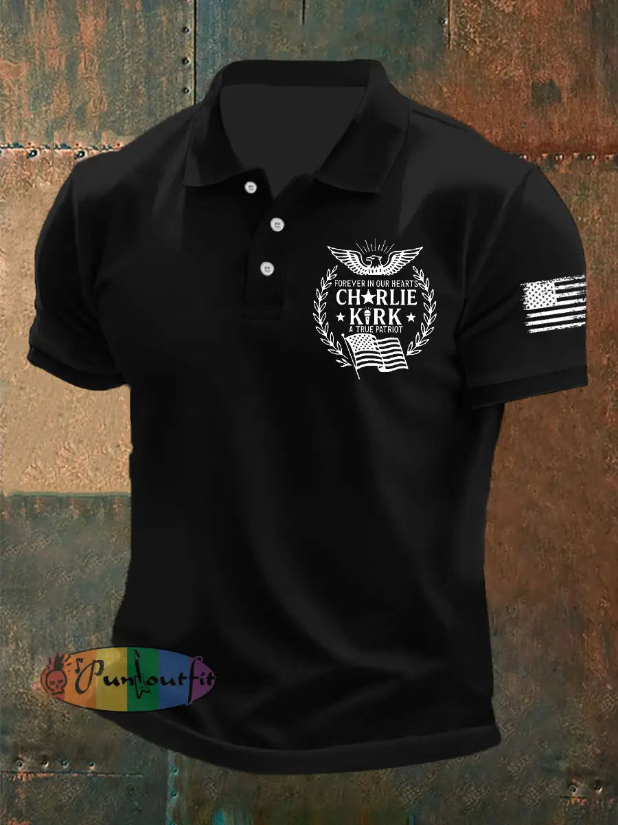 Men’s R.I.P Charlie Kirk Short Sleeve Top Black / S