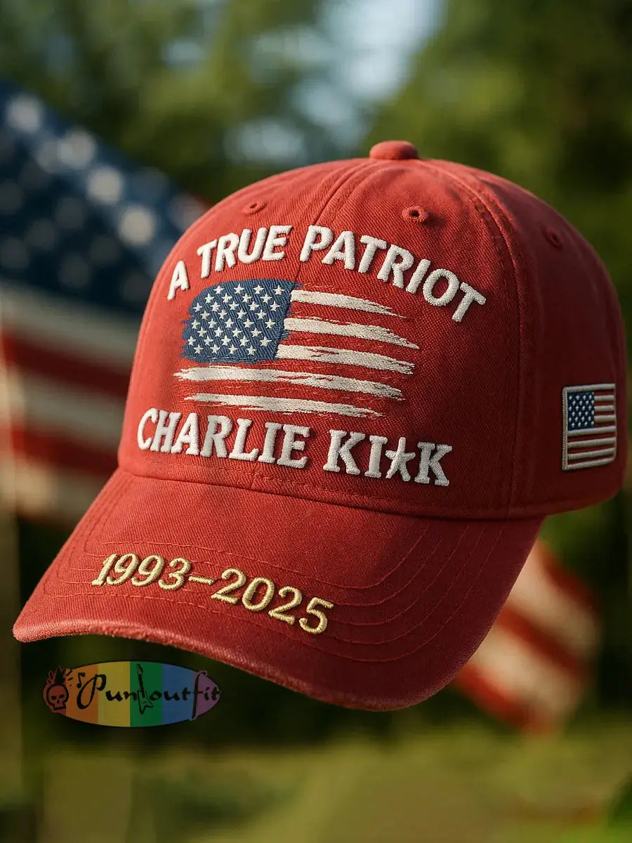 Unisex A True Patriot R.I.P Charlie Kirk Hat Red / ONE