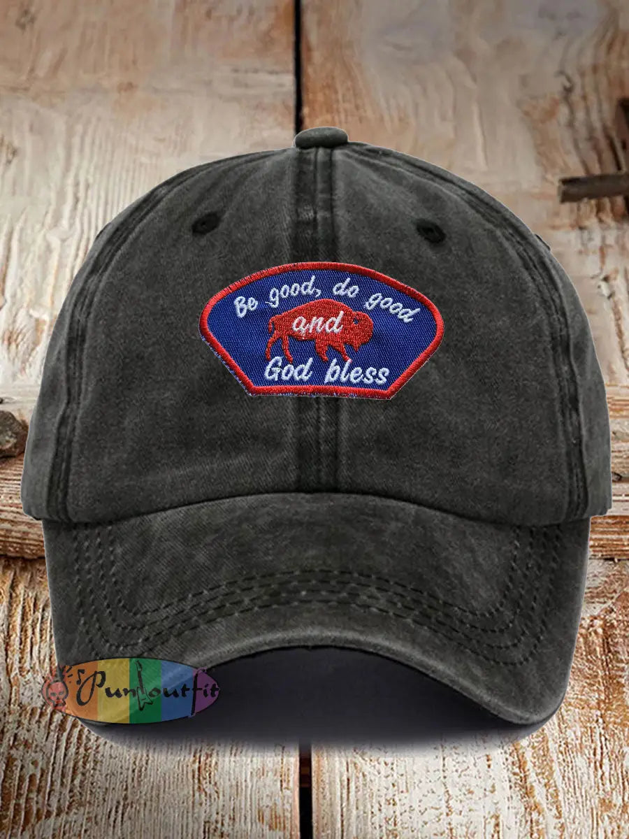 Unisex Buffalo Football Lover Print Hat Black / ONE