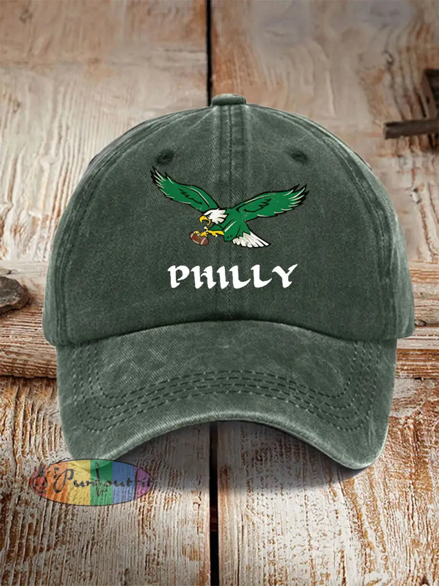 Unisex Fly Eagles! Football Fans Lovers Gameday Hat Dark Green / ONE