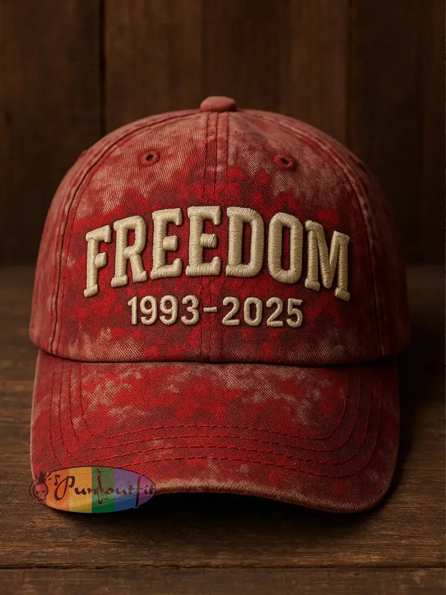 Unisex Freedom Is Not Free R.I.P Charlie Kirk Print Hat Red / ONE