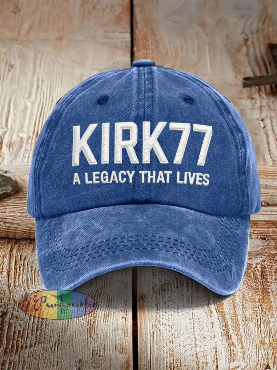 Unisex Resort Kirk77 A Legacy That Lives Design Print Hat Blue / ONE