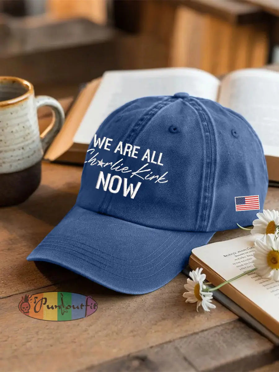 Voice Of Freedom Printed Casual Unisex Hat Blue / ONE