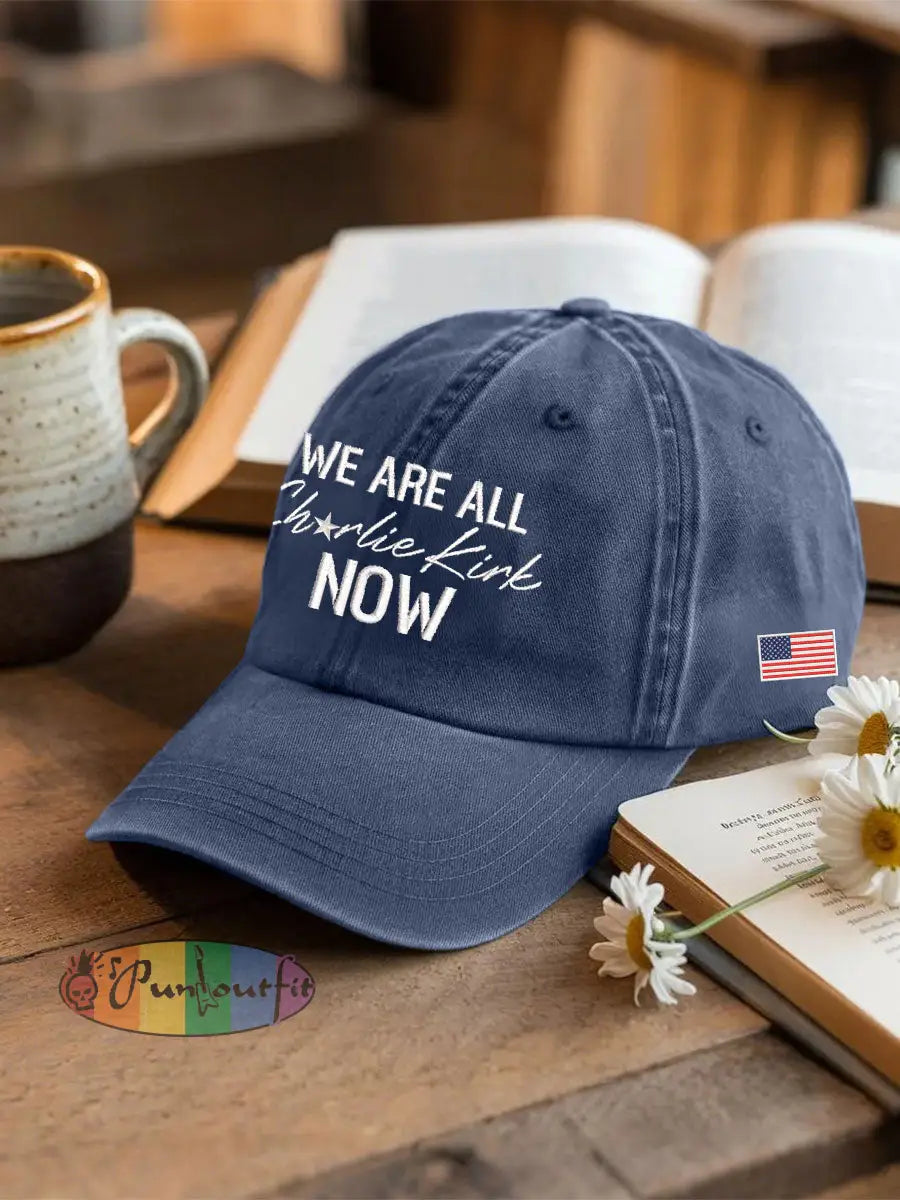 Voice Of Freedom Printed Casual Unisex Hat Navy Blue / ONE