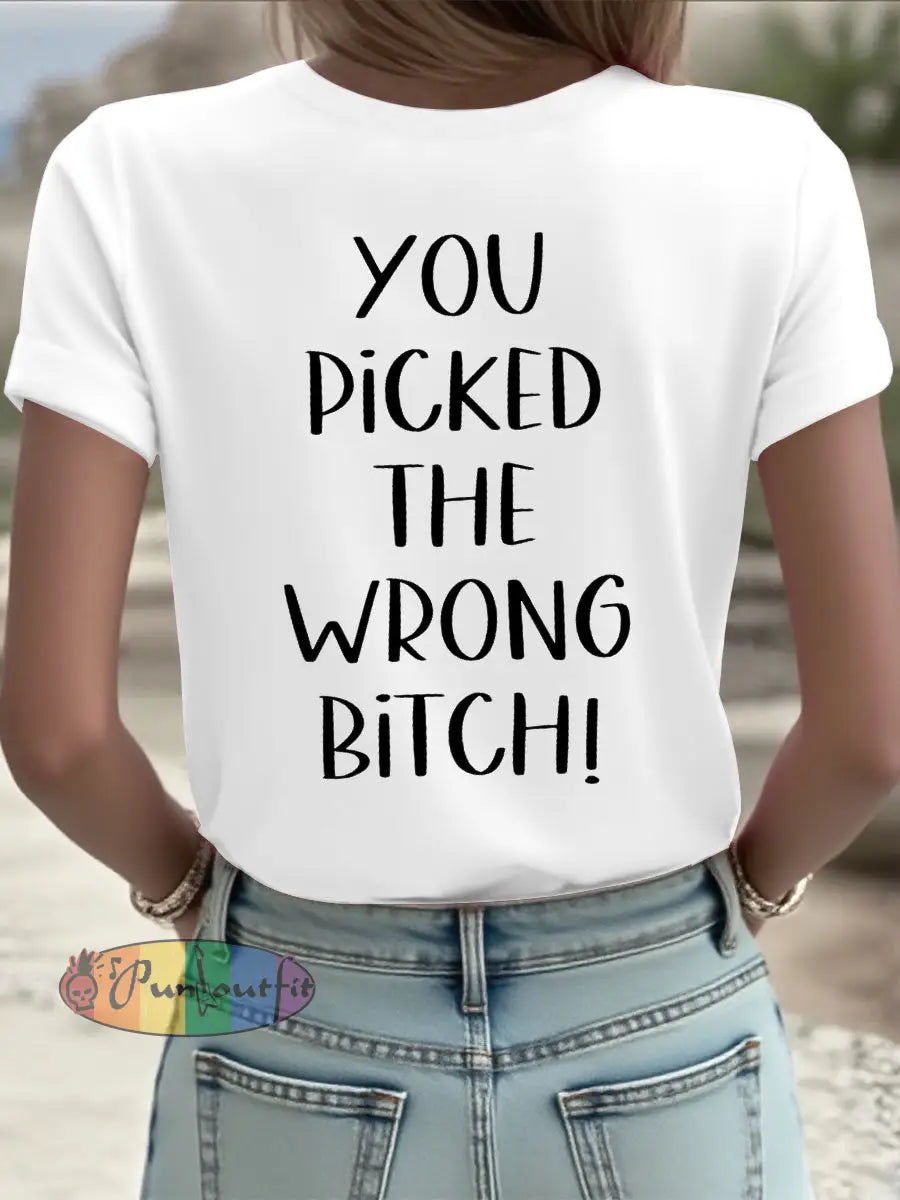 Women’s Dear cancer you picked the wrong bitch T shirts