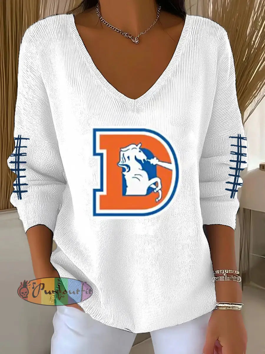 Women’s Fans Lovers Gameday Casual Long-Sleeve Top White / S