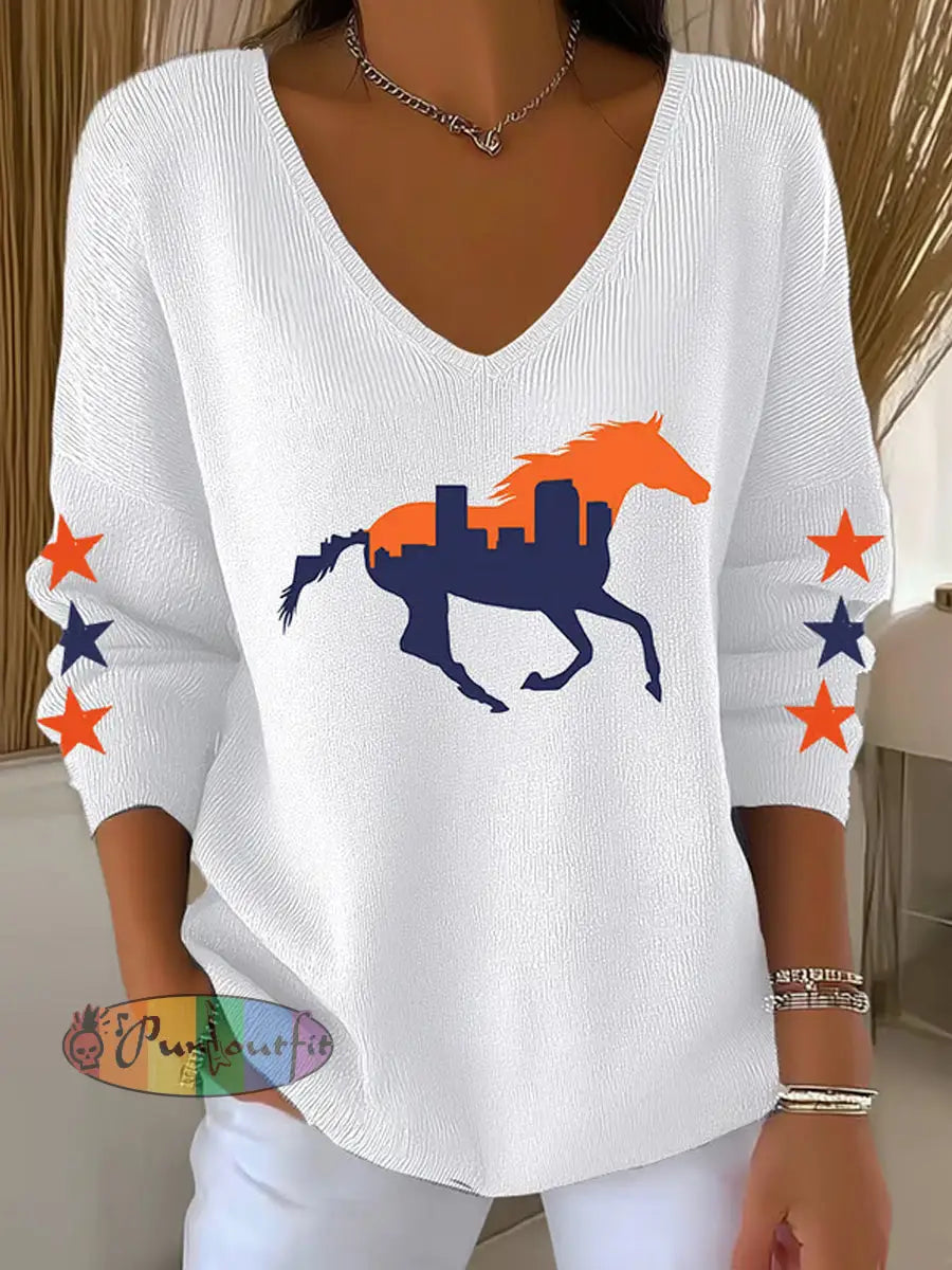 Women’s Fans Lovers Gameday Casual Long-Sleeve Top White / S