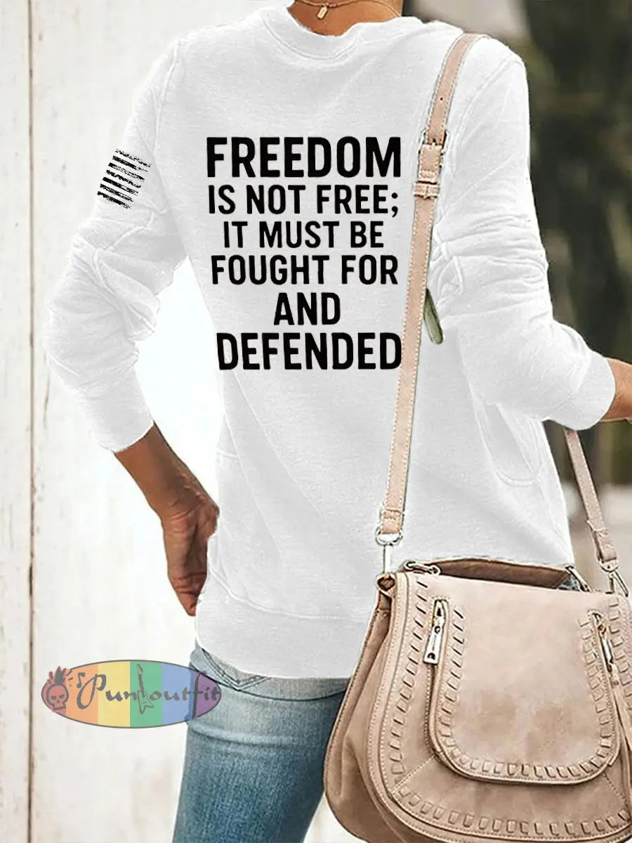 Women’s Freedom Is Not Free R.I.P Charlie Kirk Sweatshirt