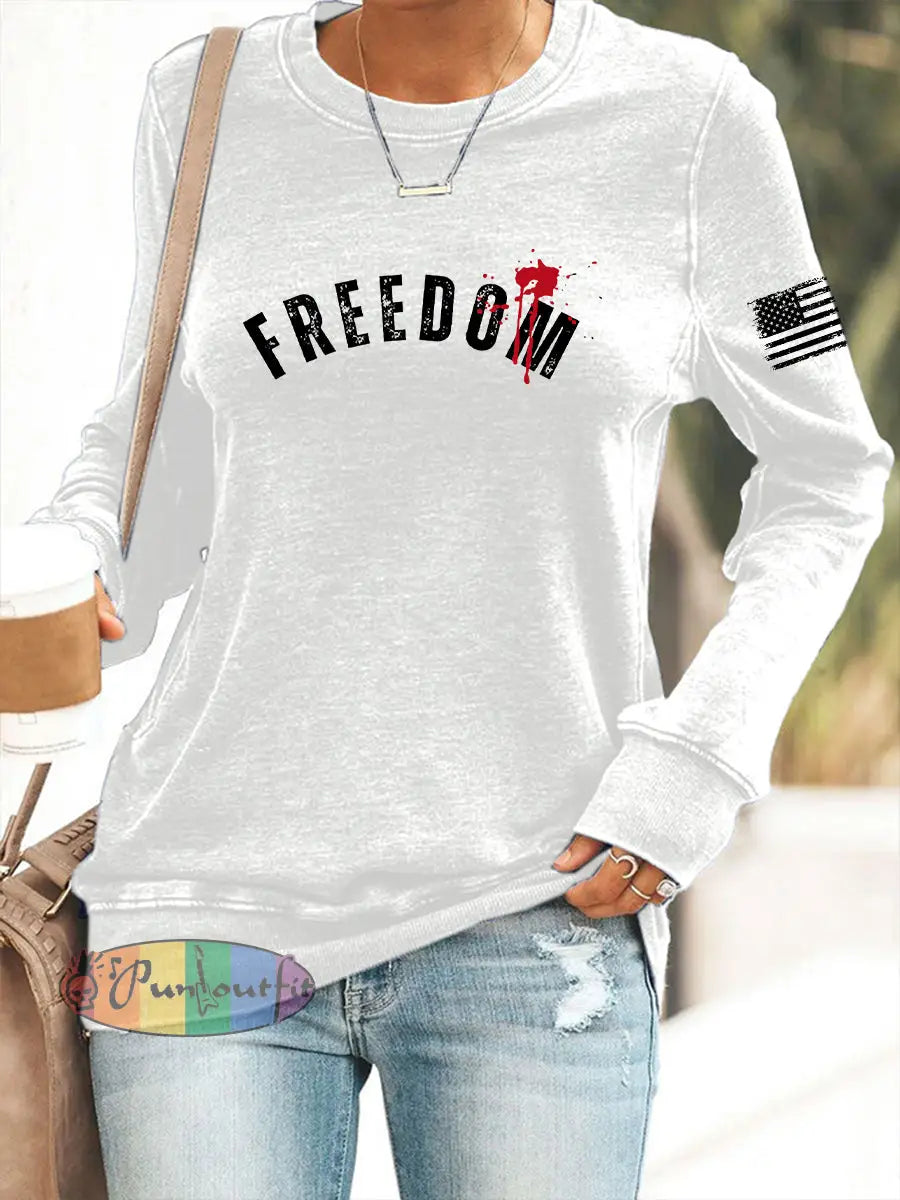 Women’s Freedom Is Not Free R.I.P Charlie Kirk Sweatshirt