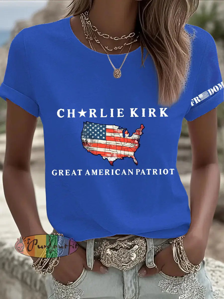 Women’s FREEDOM T-shirt Blue / S