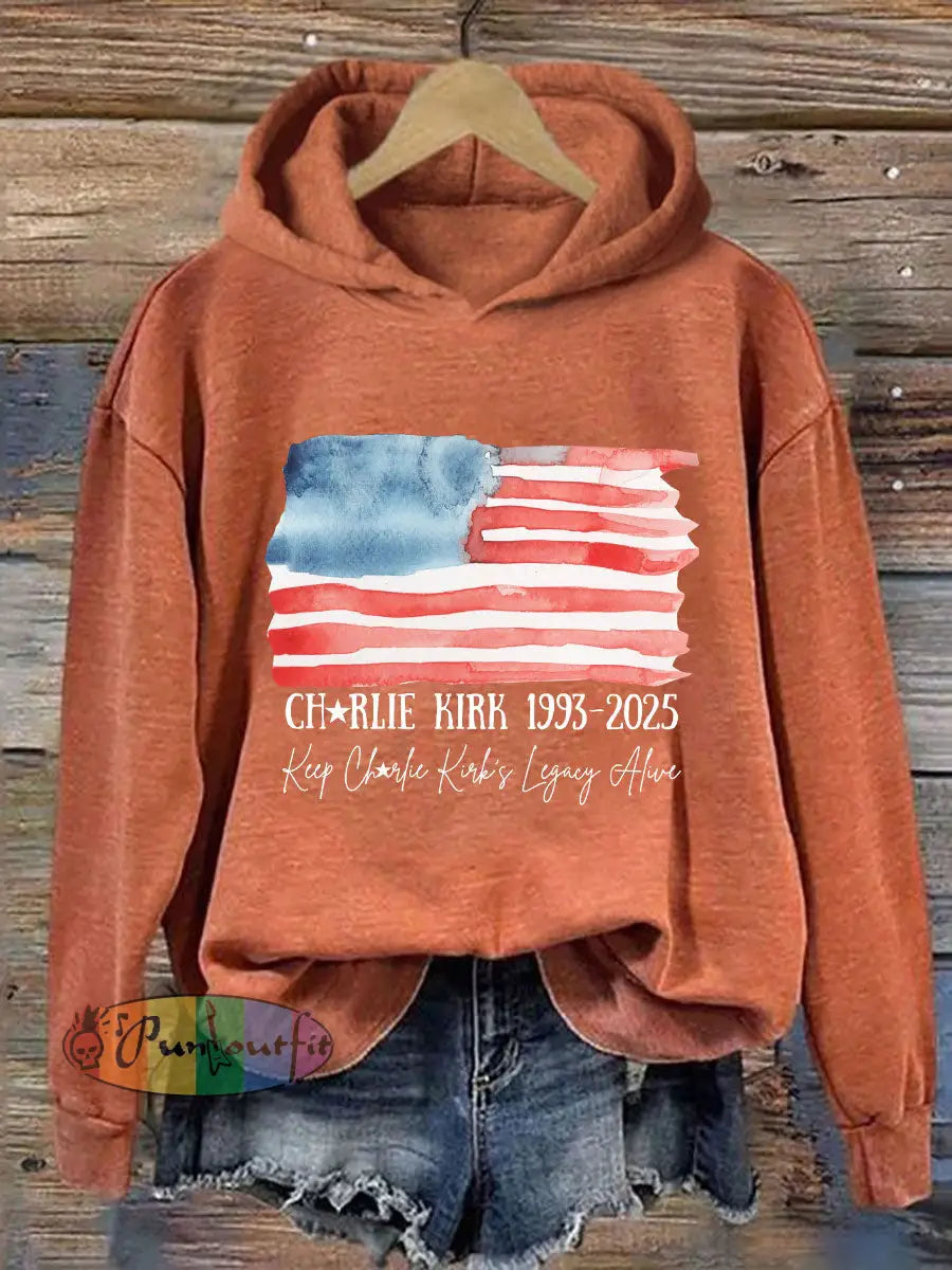 Women’s This Is Our Turning Point Printed Casual Hoodie Pumpkin Orange / S