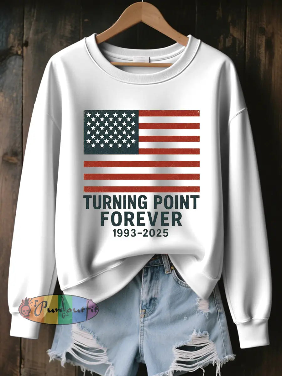Women’s Turning Point Forever Print Sweatshirt White / S