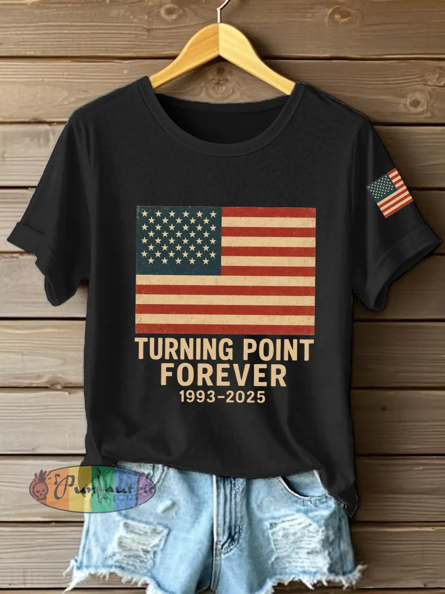 Women’s Turning Point Forever Print T-Shirt Black / S