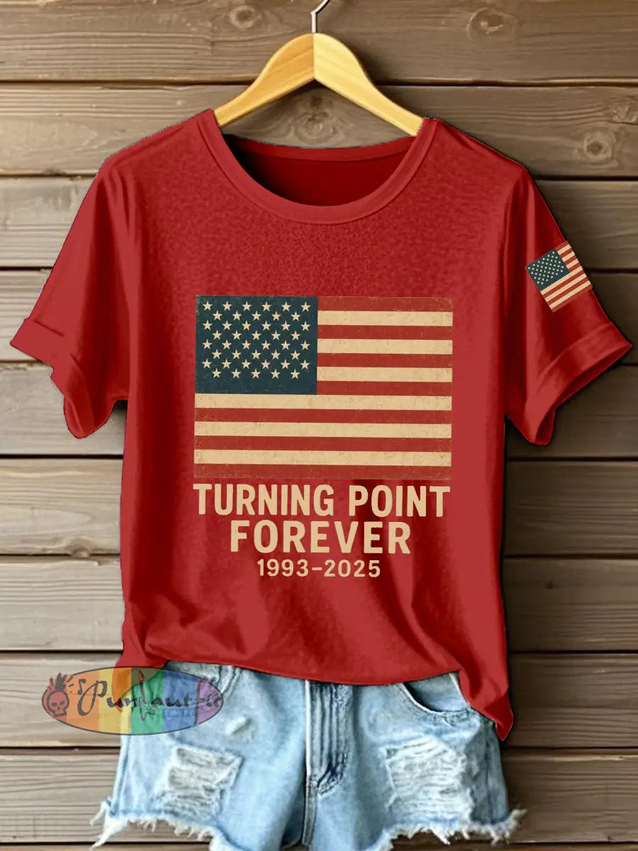 Women’s Turning Point Forever Print T-Shirt Red / S