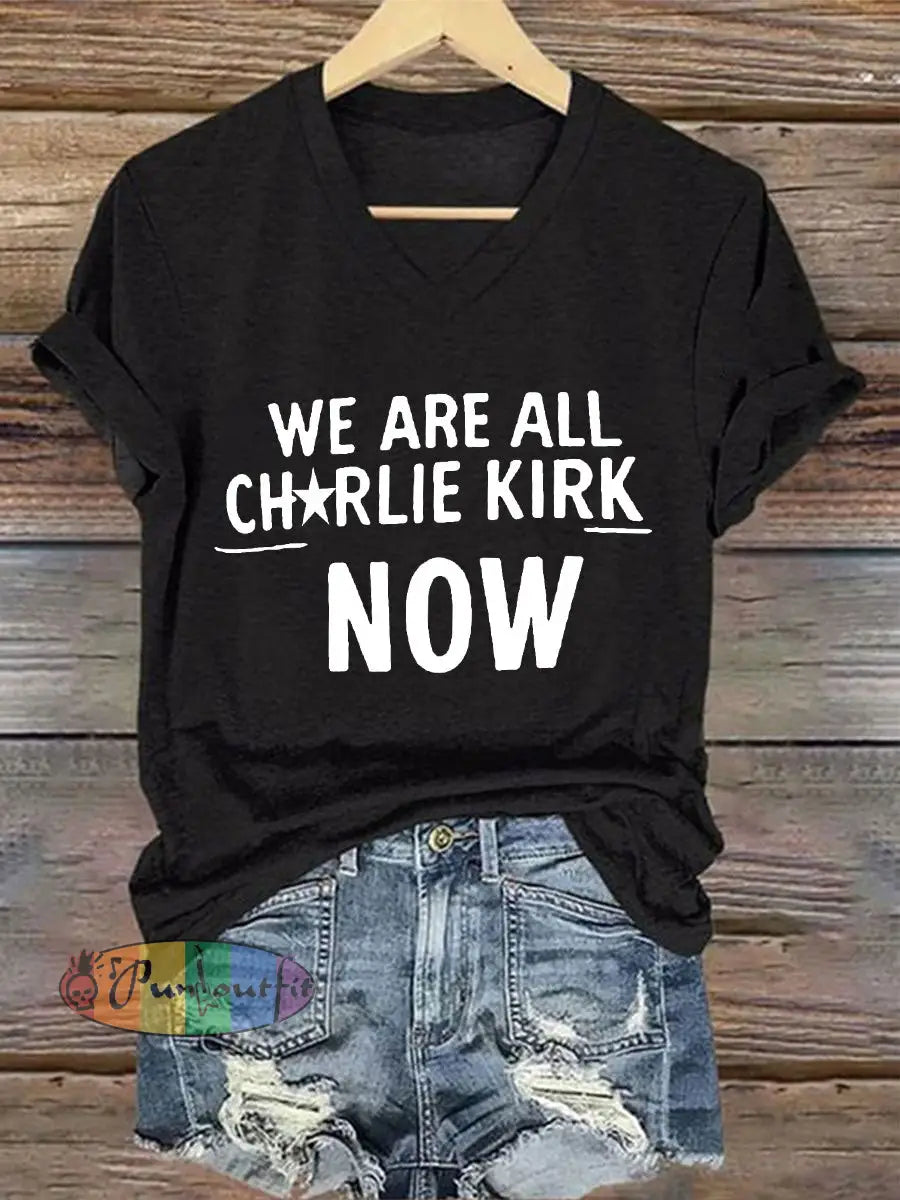 Women’s Voice of Freedom Printed Casual T-shirt Black / S