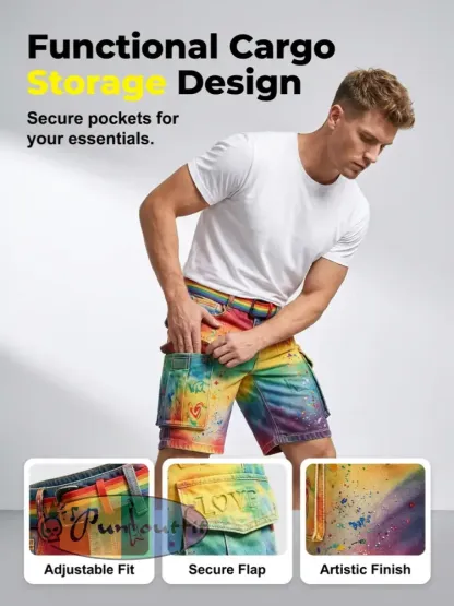 Men's Pride Month Printed Shorts