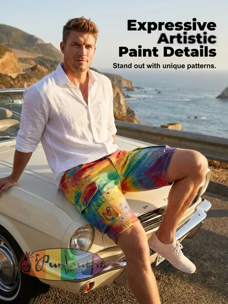 Men's Pride Month Printed Shorts