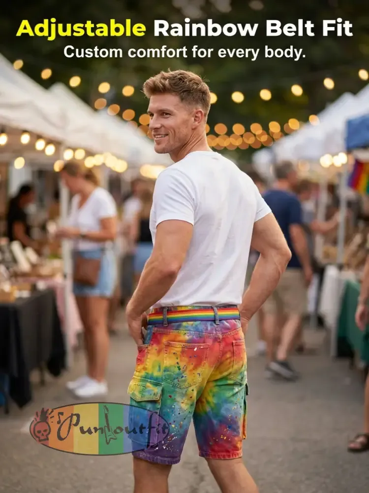 Men's Pride Month Printed Shorts