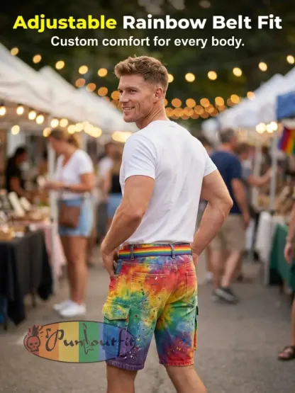 Men's Pride Month Printed Shorts