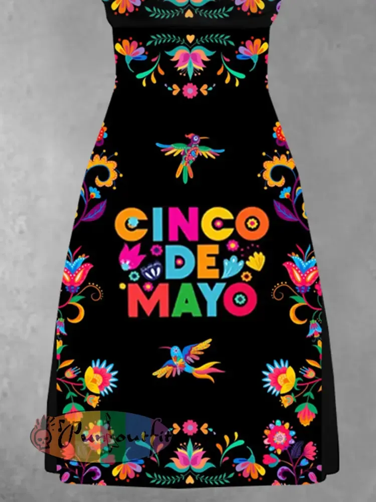 Women’s Cinco De Mayo Print Dress