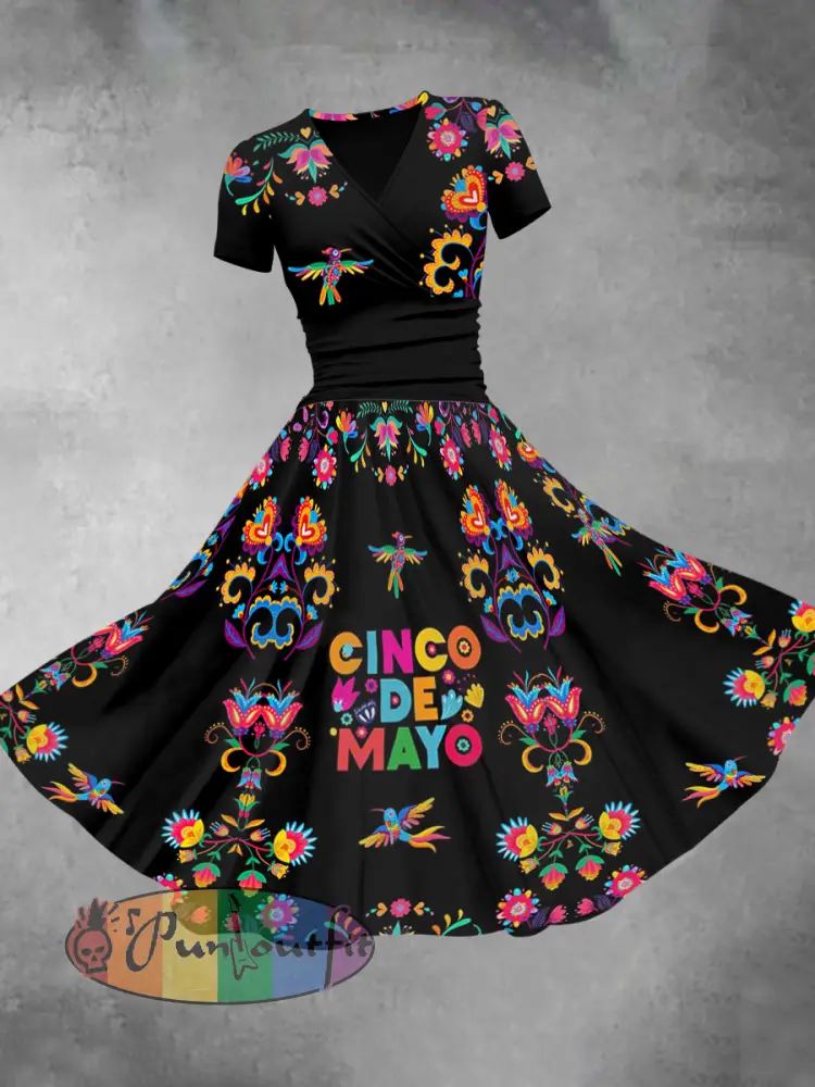 Women’s Cinco De Mayo Print Dress