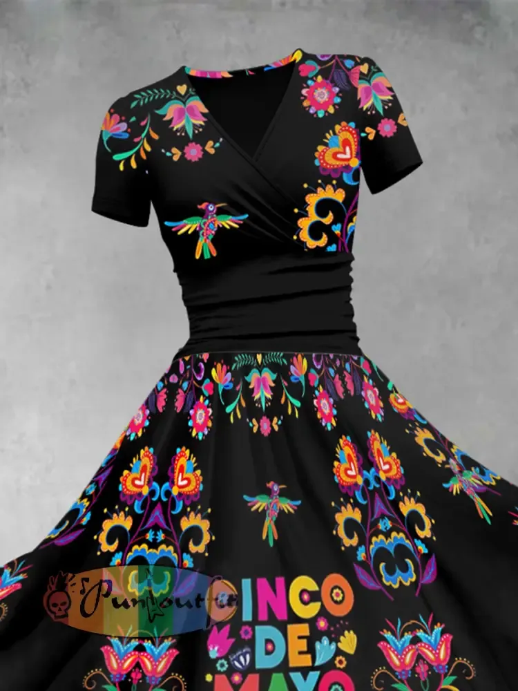 Women’s Cinco De Mayo Print Dress