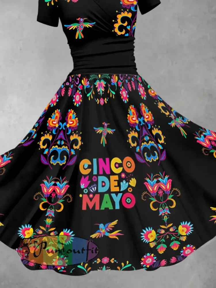 Women’s Cinco De Mayo Print Dress
