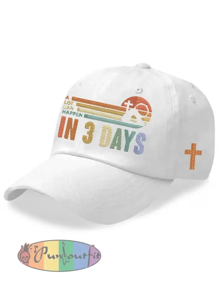 Unisex Christian Easter A Lot Can Happen In 3 Days Hat