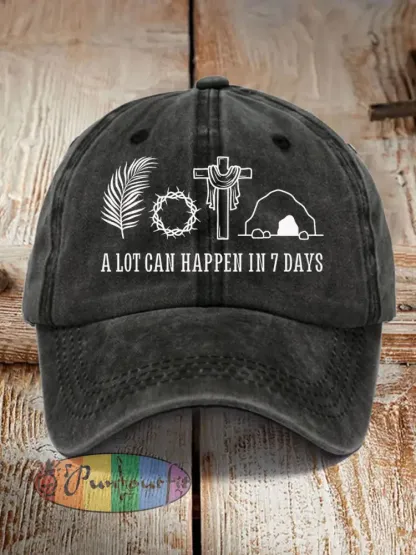 Unisex A Lot Can Happen In 3 Days Christian Easter Hat