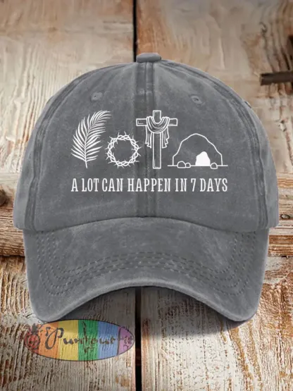 Unisex A Lot Can Happen In 3 Days Christian Easter Hat