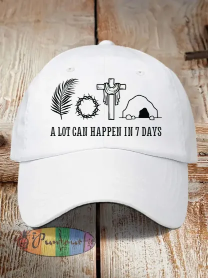 Unisex A Lot Can Happen In 3 Days Christian Easter Hat