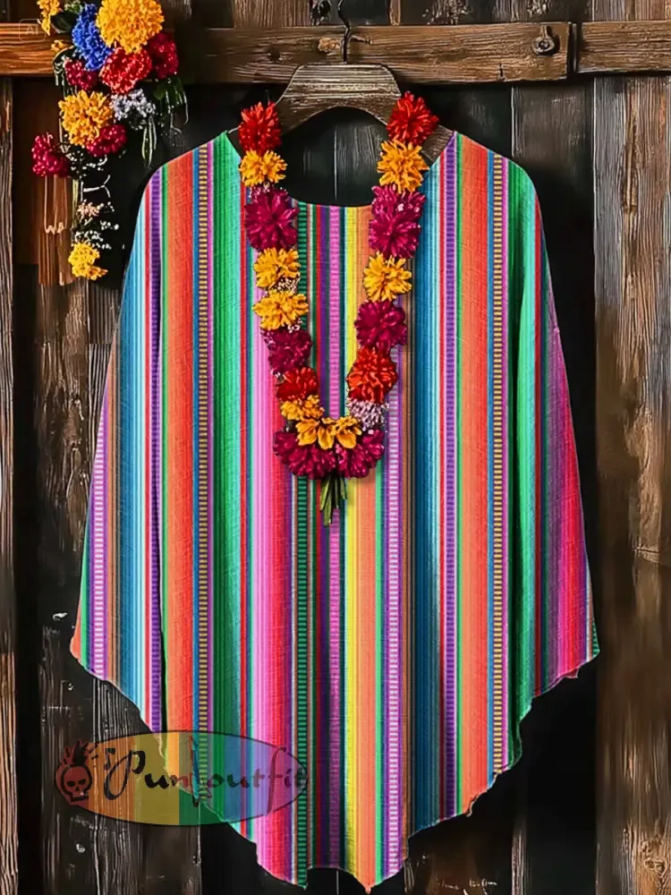 Unisex Mexican Fiesta Cinco De Mayo Art Printed Shawl