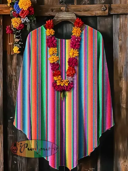 Unisex Mexican Fiesta Cinco De Mayo Art Printed Shawl