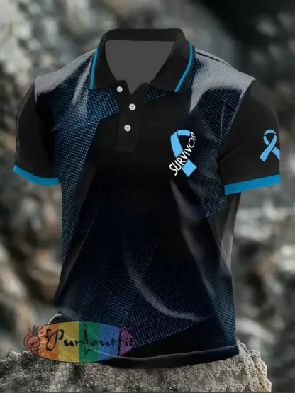 Men’s Prostate Cancer Survivor Tops - As picture · S