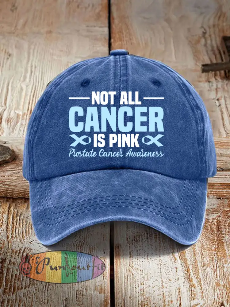 Prostate Cancer Awareness Print Casual Unisex Hat - Blue · ONE