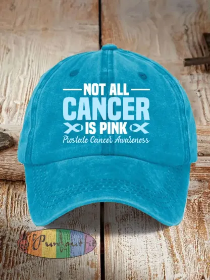 Prostate Cancer Awareness Print Casual Unisex Hat - Sky Blue · ONE