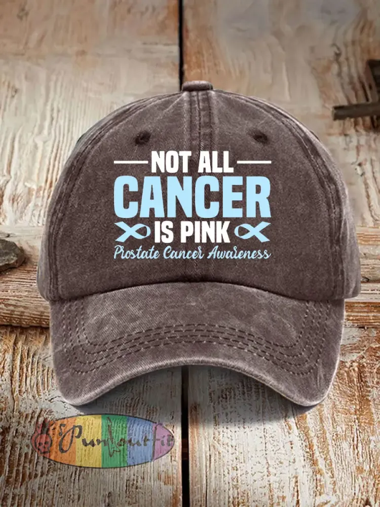 Prostate Cancer Awareness Print Casual Unisex Hat - Coffee · ONE