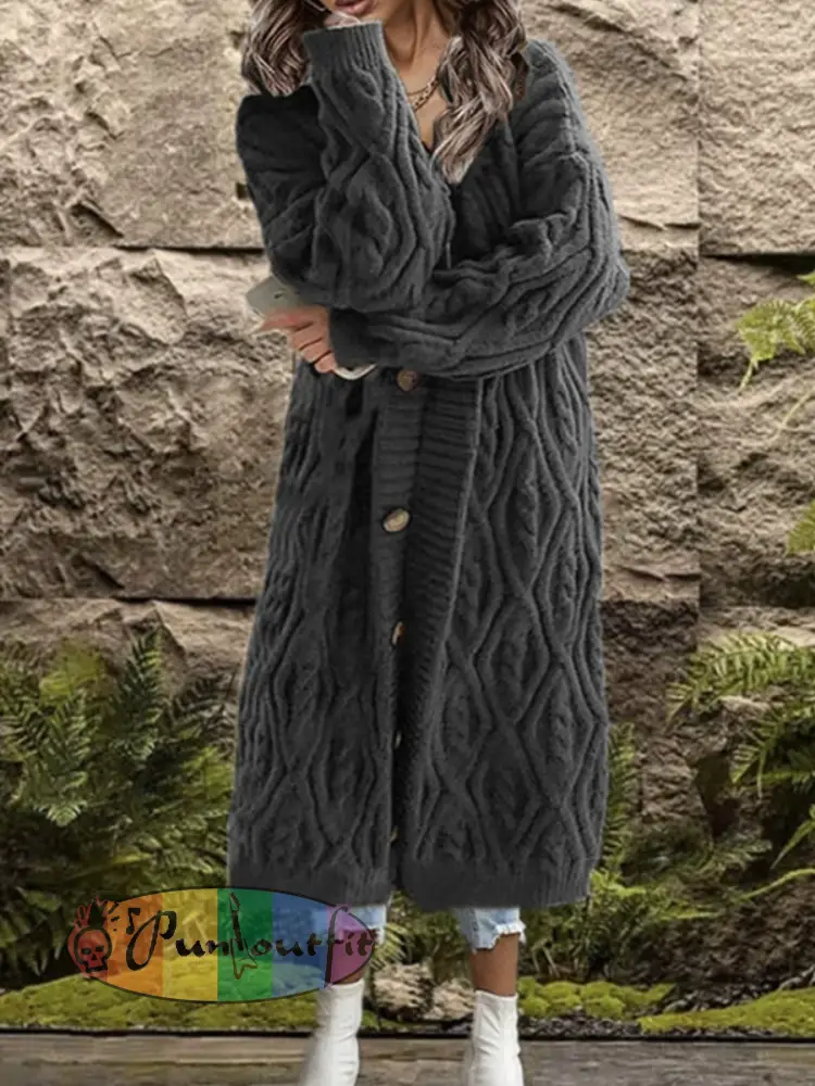 Women’s Cable Knit Cardigan Sweater